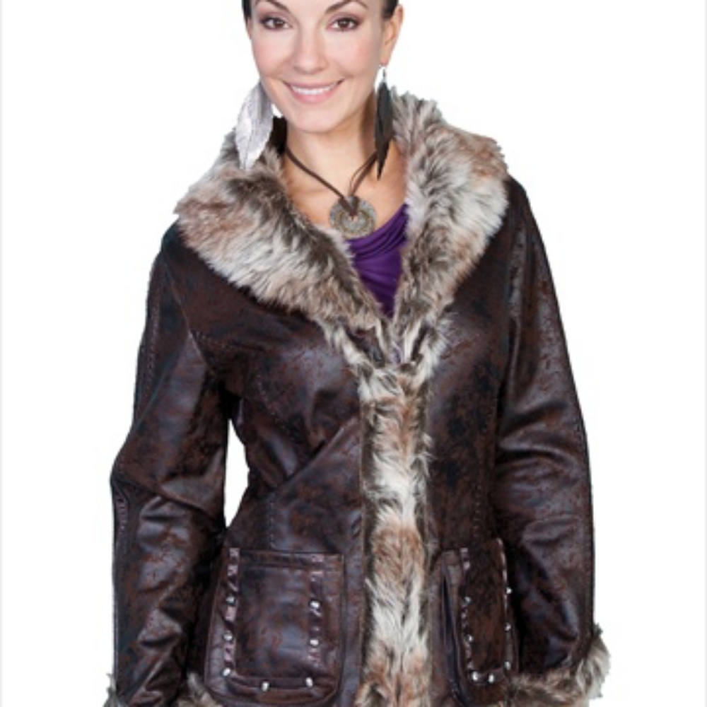 Scully 8013-DBN-L Honey Creek Womens Jacket